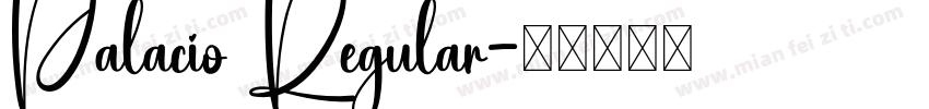 Palacio Regular字体转换